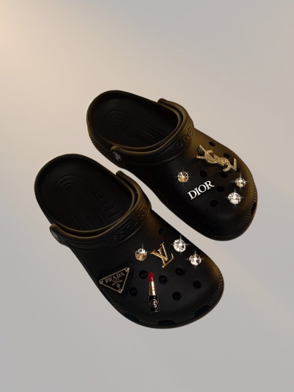 Custom CROCS w/ Designer Charms & Rhinestones